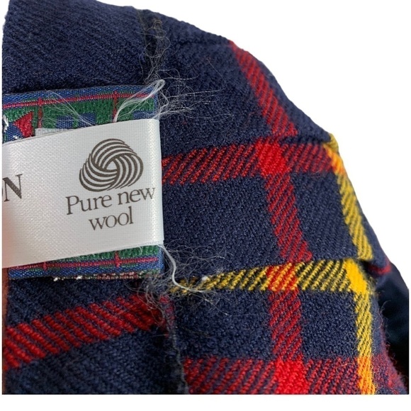 Vintage Lochcarron Tartan Plaid Pleated Kilt Skirt Size S/M - Picture 8 of 8